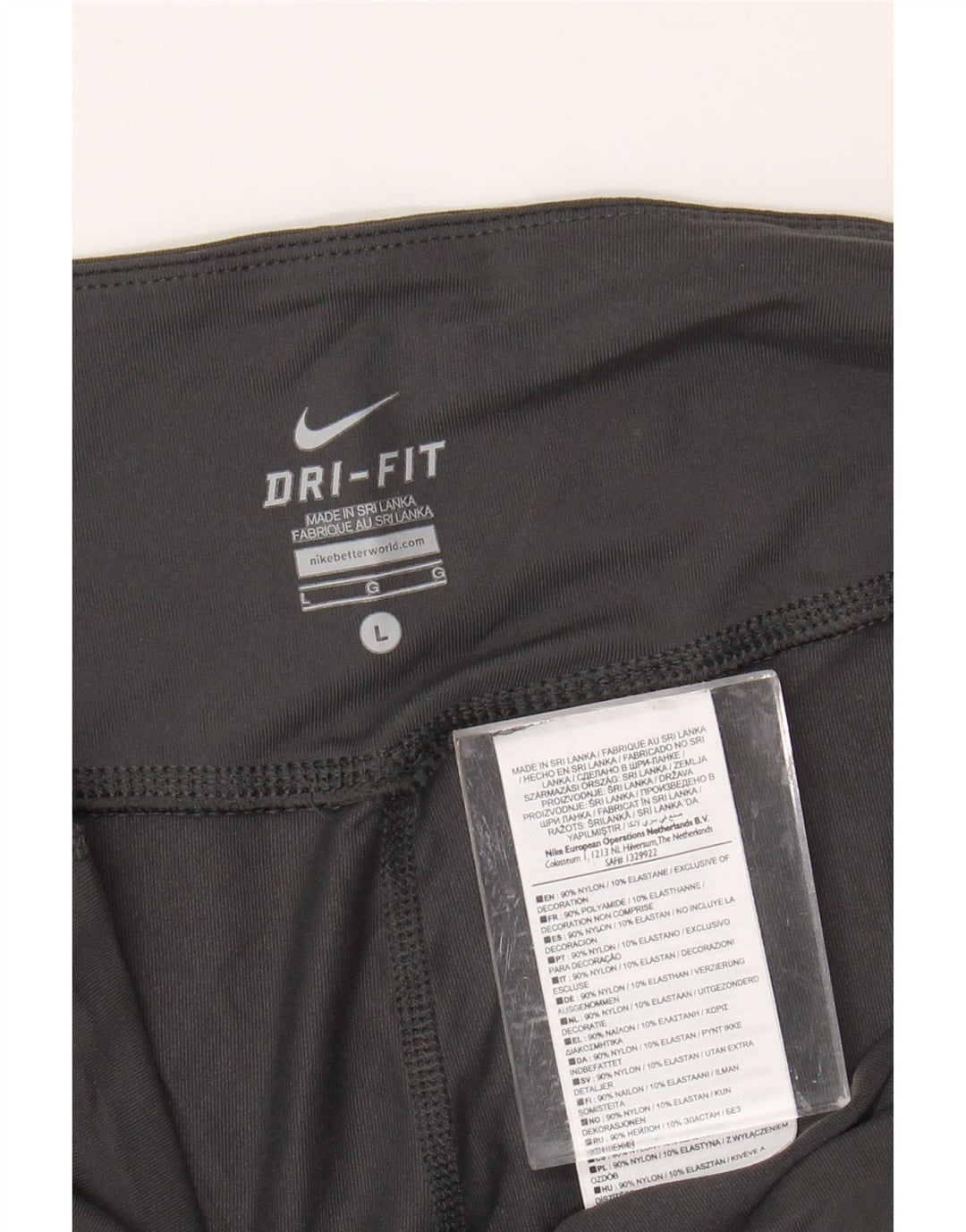Calça de treino feminina Nike Loose Fit UK 14 grande cinza nylon
