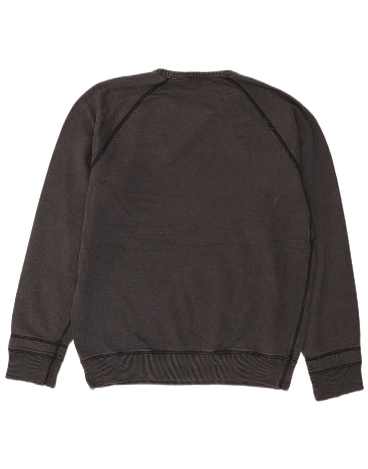 DIESEL moletom gráfico masculino jumper grande algodão cinza
