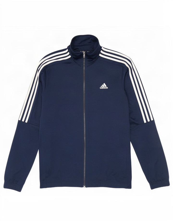 Adidas Mens Tracksuit Top Jacket UK 42/44 Grande Azul Marinho