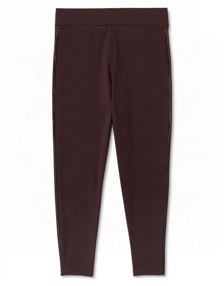 Leggings femininas Marks & Spencer Reino Unido 12 Viscose Borgonha Média