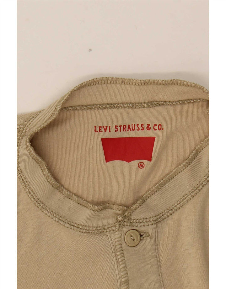 Levi's Top Masculino Manga Longa Médio Bege