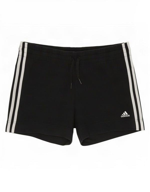 Shorts esportivos femininos Adidas UK 12/14 médio preto