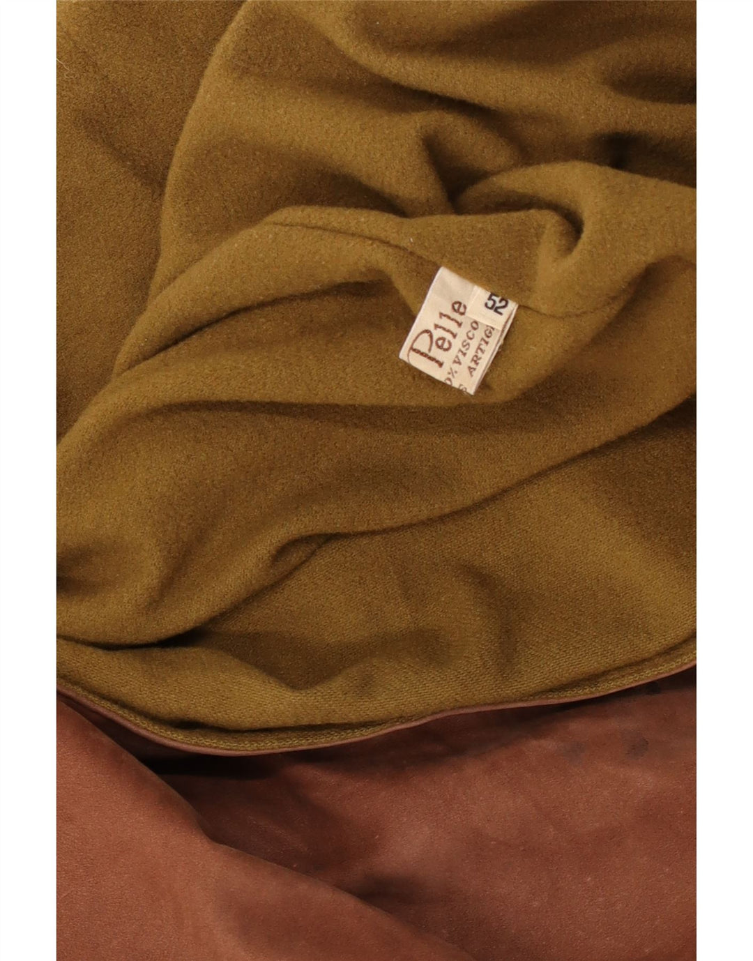 Jaqueta de couro masculina vintage IT 52 XL couro marrom
