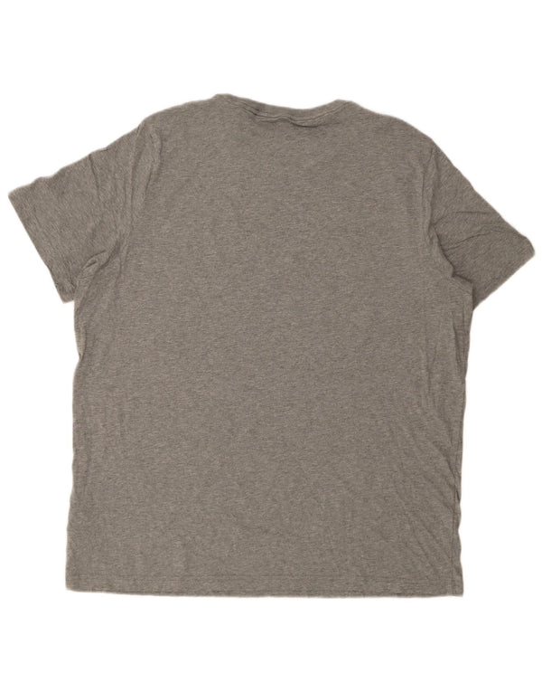 Puma Mens Graphic T-Shirt Top 2XL Grey Flecked Cotton