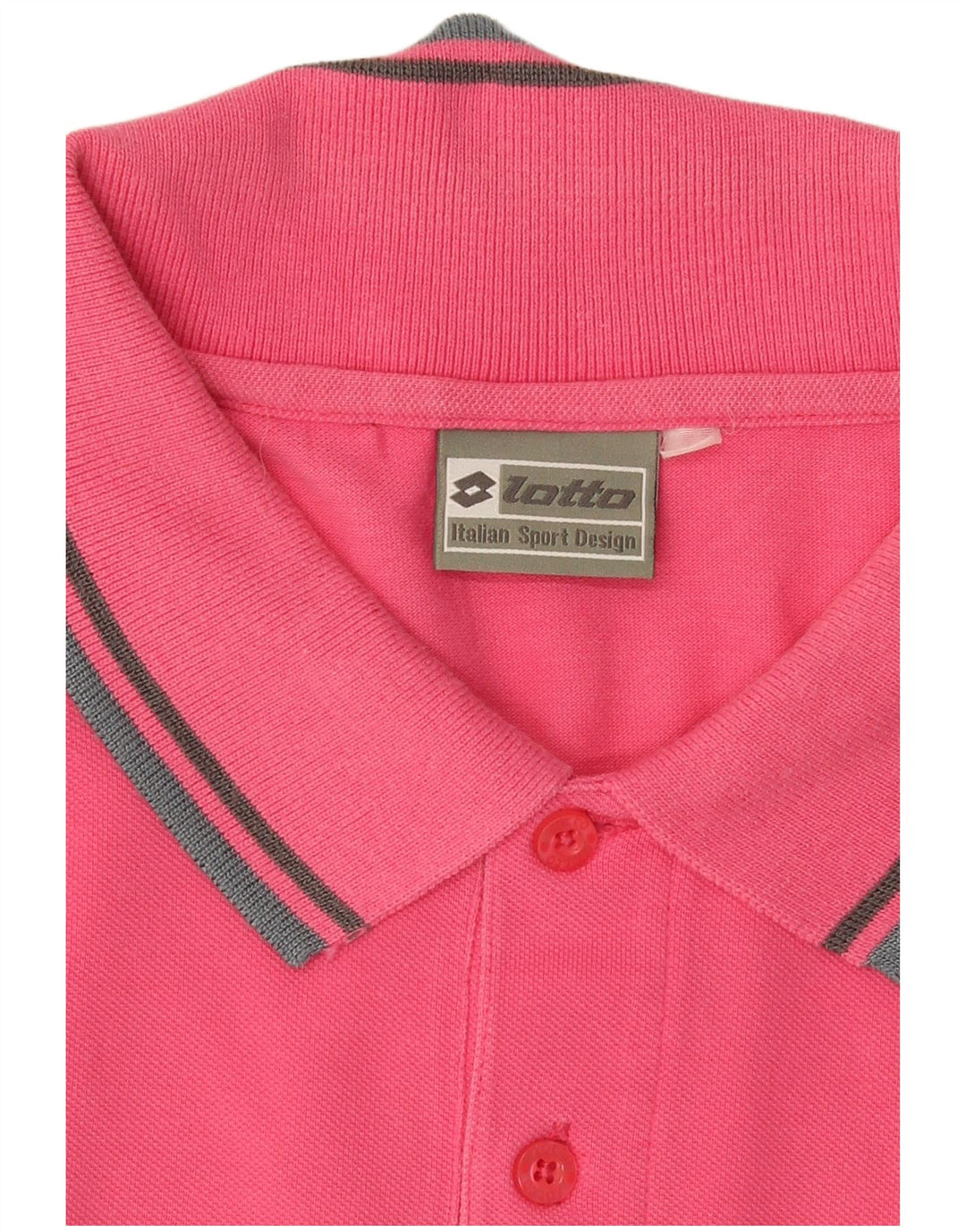 Camisa polo masculina Lotto rosa médio