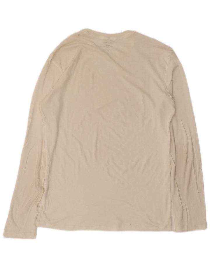 Calvin Klein Jeans Masculino Top Manga Longa Médio Branco