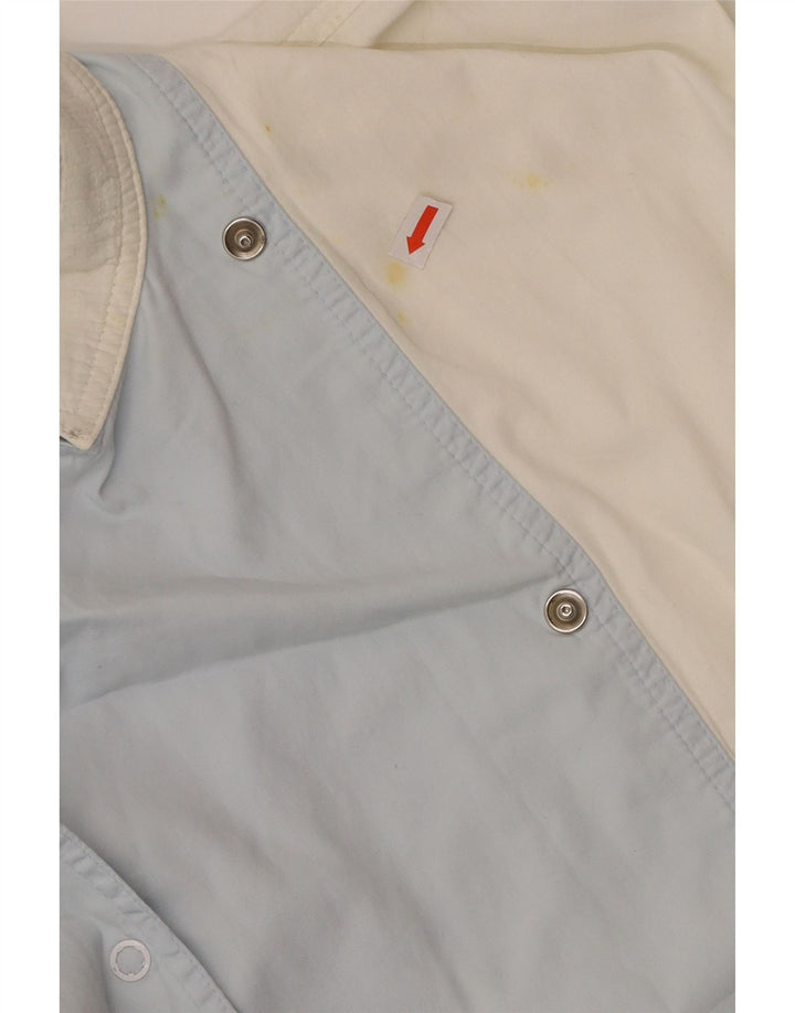 Jaqueta utilitária feminina PENNY BLACK Reino Unido 14 grande algodão colorido azul