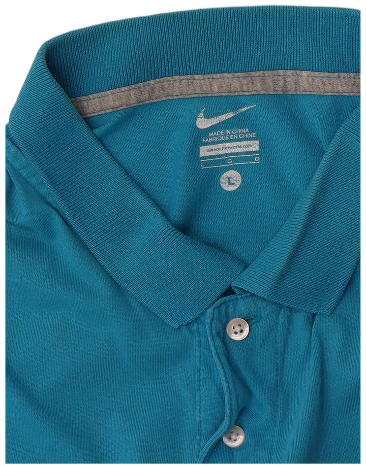 Camisa polo masculina Nike grande azul