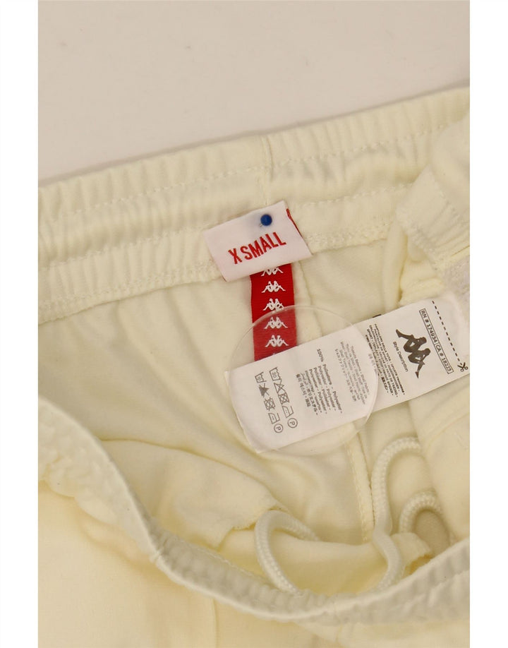 Kappa Mens Graphic Tracksuit Calças Joggers XS Off White Poliéster