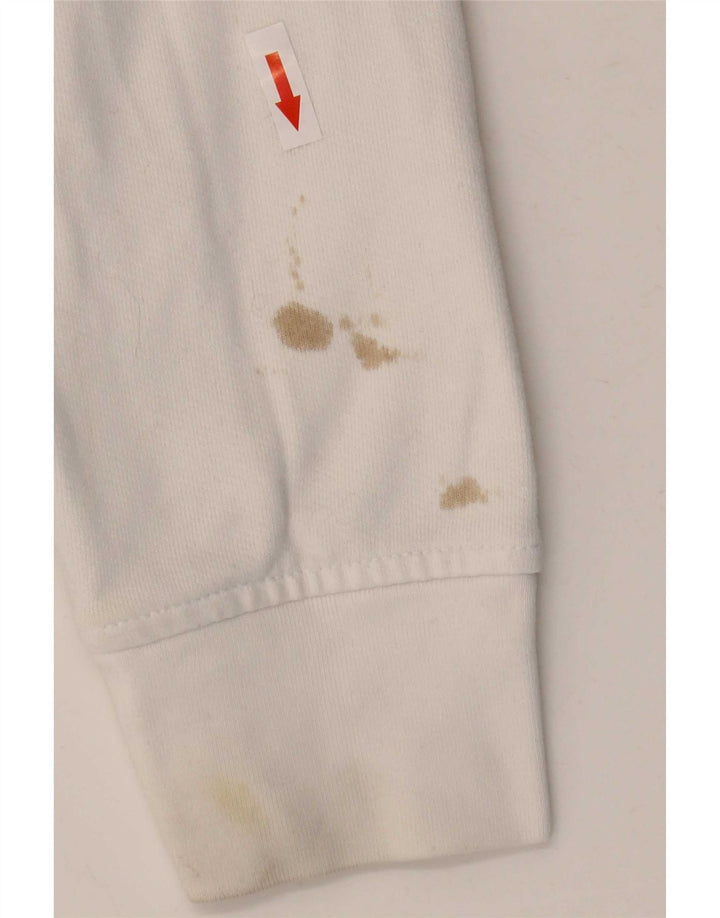 Suéter com capuz gráfico masculino Levi's médio algodão branco