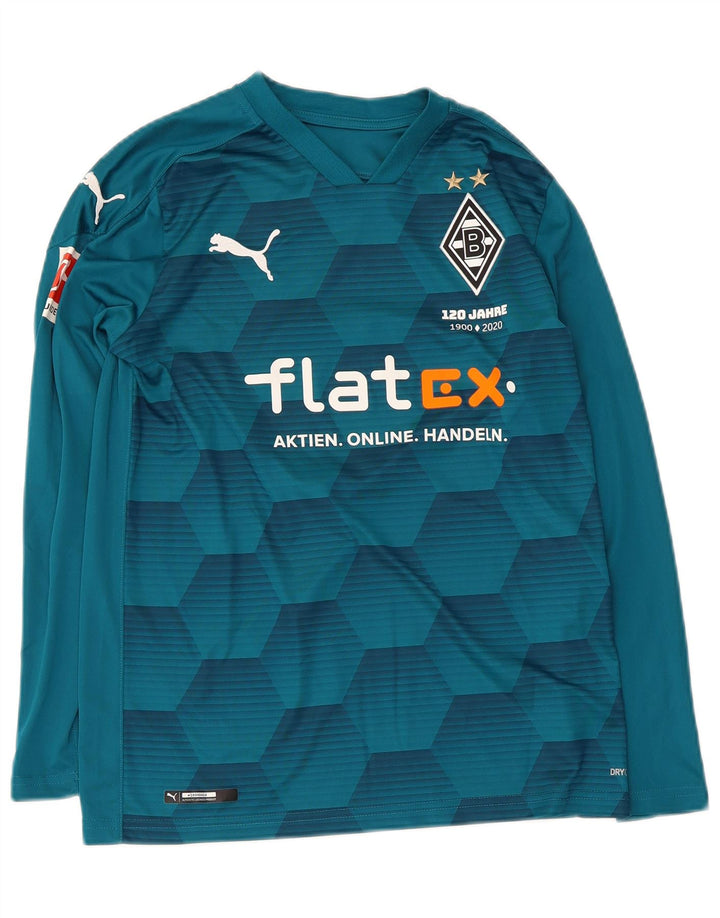 Puma Boys BVB Dortmund Graphic Top Manga Comprida 13-14 Anos Azul Geométrico