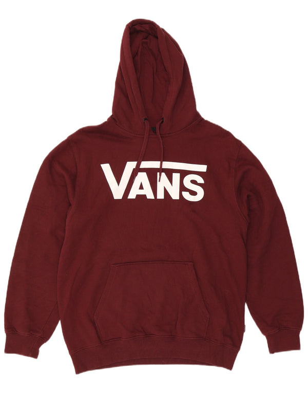 Vans Mens Graphic Hoodie Jumper Médio Algodão Borgonha