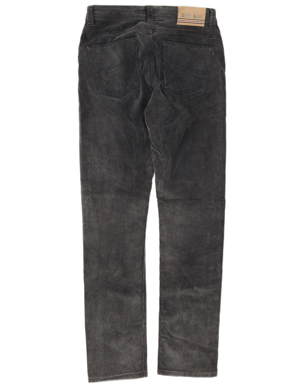 Calça casual masculina SIVIGLIA reta W30 L34 algodão cinza