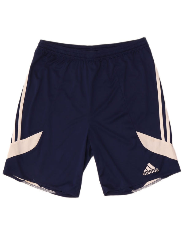 Adidas Meninos Climalite Sport Shorts 15-16 Anos 2XL Azul Marinho Colorblock