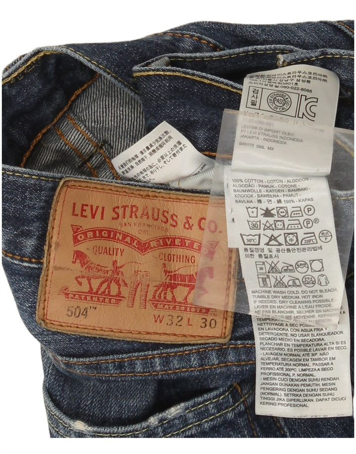 Jeans Levis 504 Straight Masculino W32 L30 Azul
