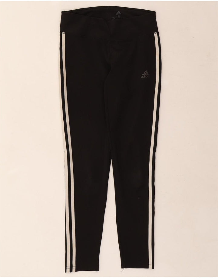 Adidas Womens Climalite Leggings UK 8/10 Pequeno Poliéster Preto