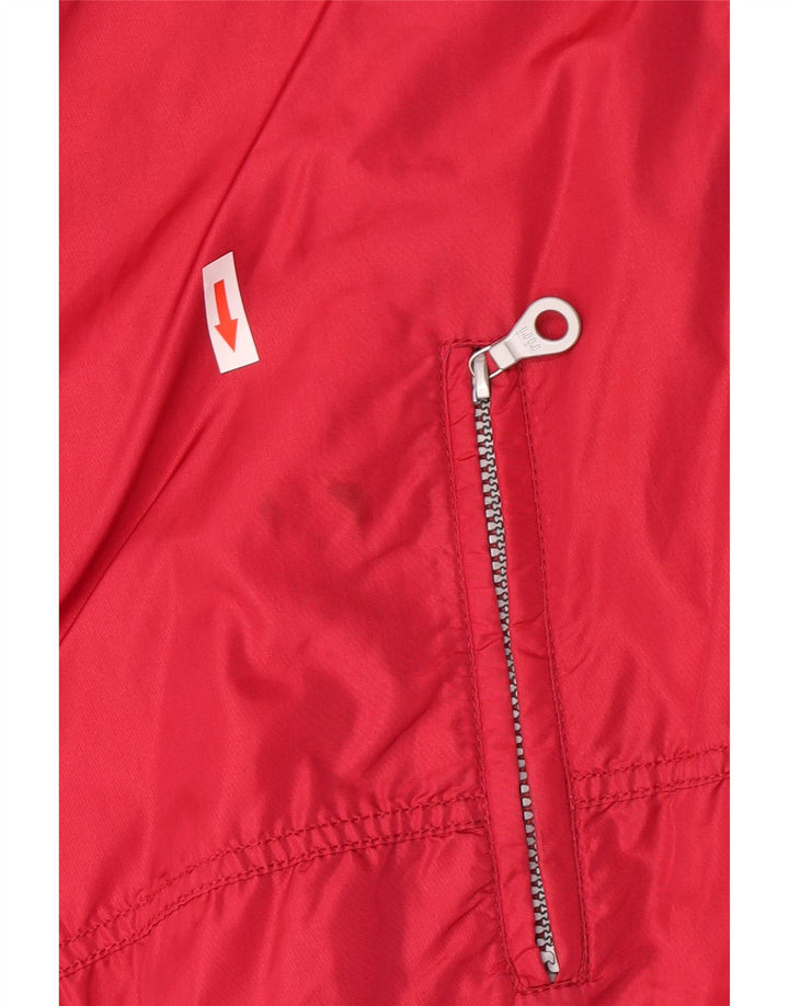 Jaqueta de esqui vintage feminina de grandes dimensões IT 44/46 Medium Red Colourblock