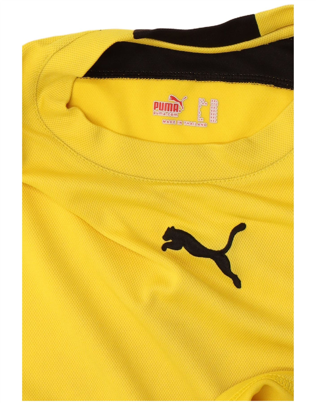 Camiseta gráfica masculina Puma Top 2XL amarelo bloco colorido