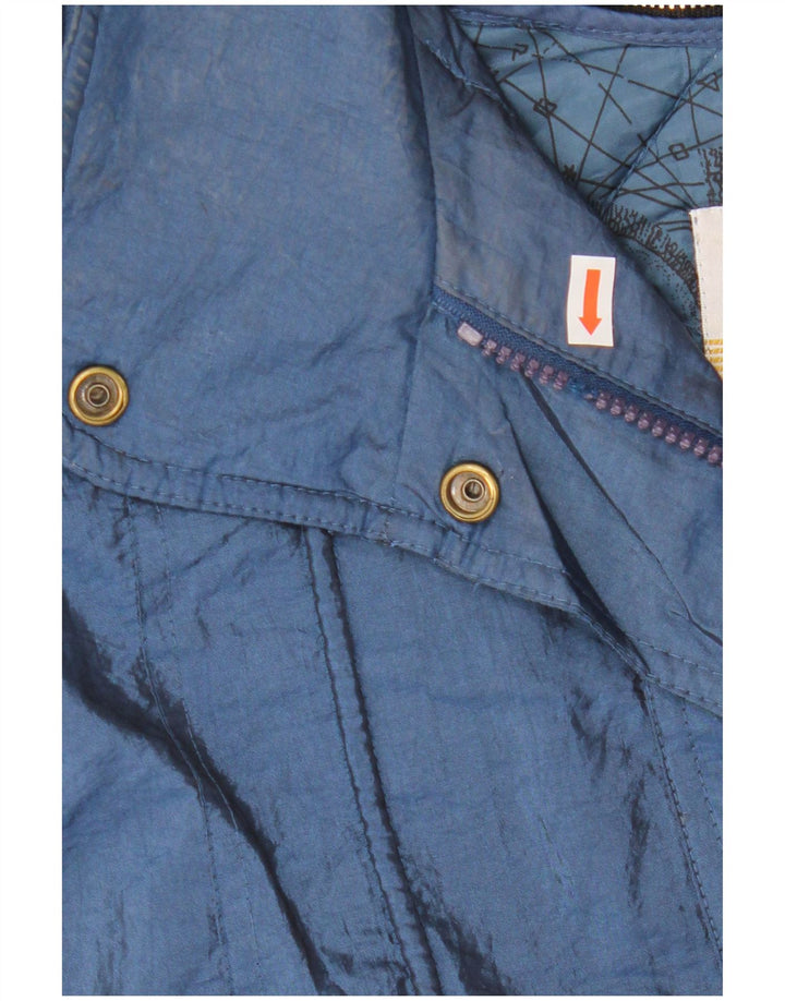 LONDON FOG Jaqueta corta-vento feminina grande Reino Unido 10 pequena azul marinho