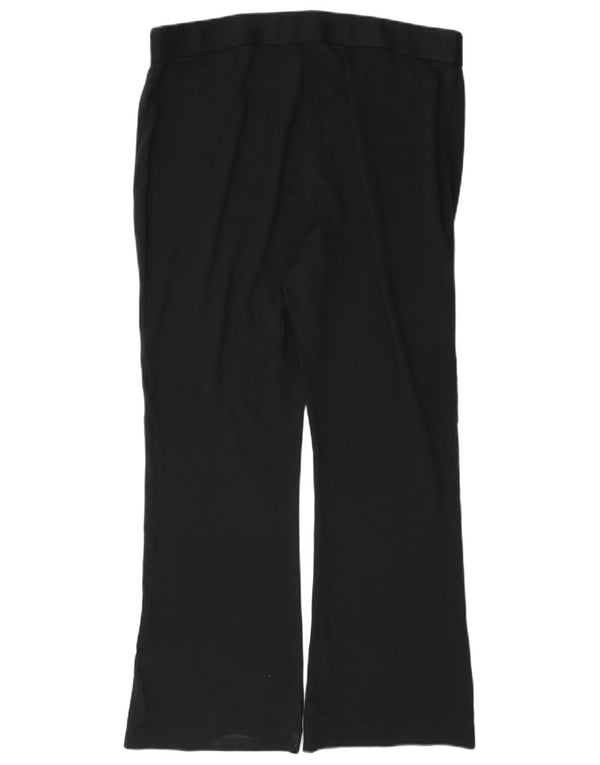 Calça casual feminina Marks & Spencer Bootcut Reino Unido 16 grande W34 L28 preta