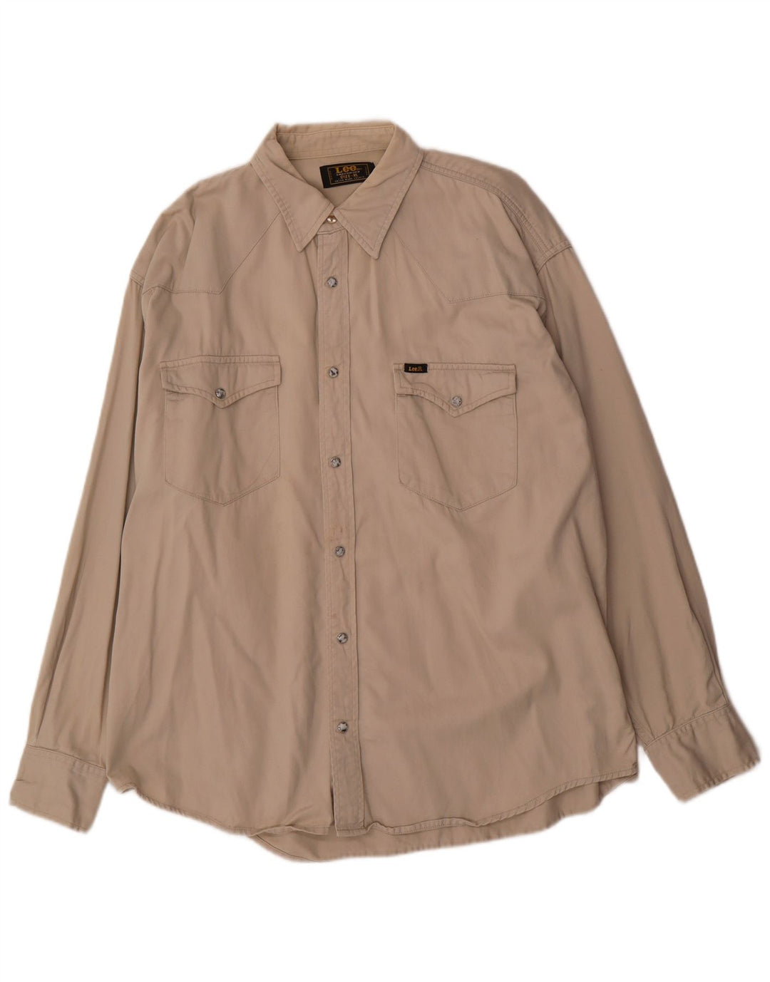 Camisa masculina Lee XL algodão bege