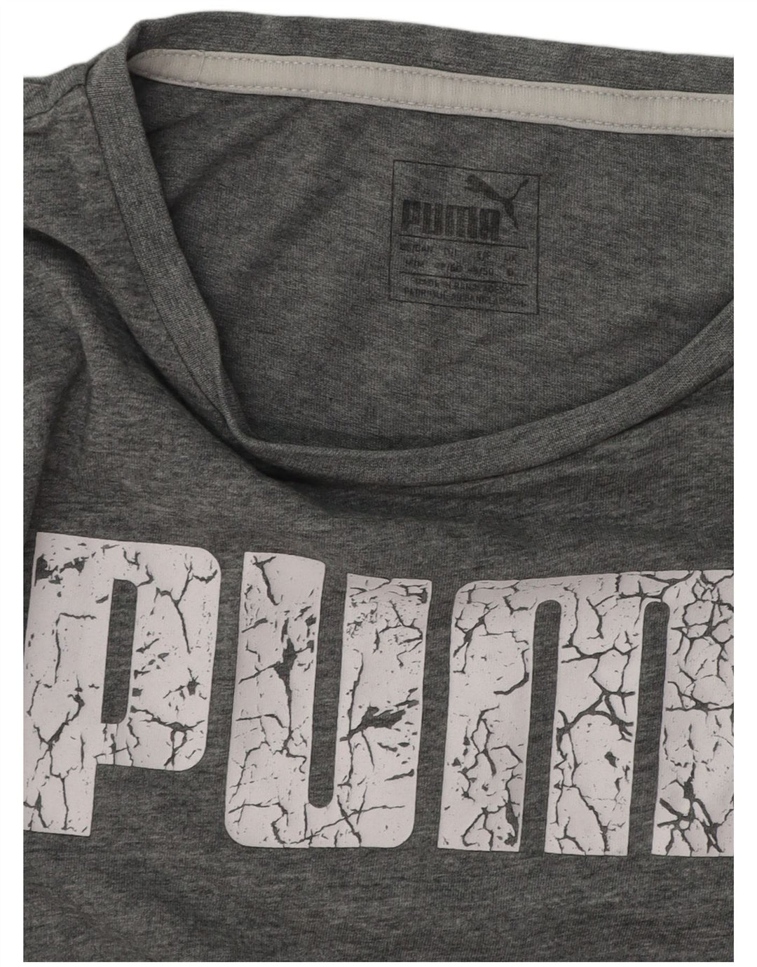 Camiseta masculina PUMA Graphic cinza médio