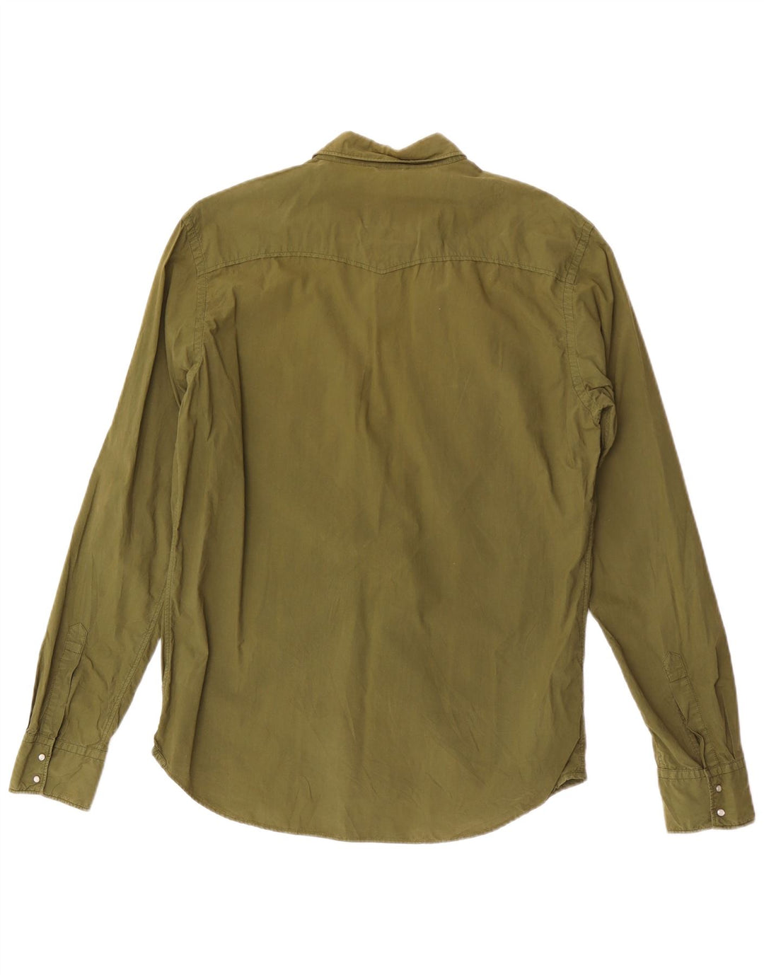 Camisa masculina Sun68 grande algodão verde