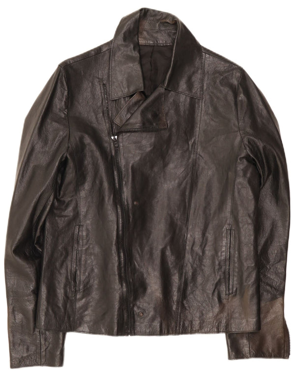 Jaqueta de motociclista masculina vintage UK 34 XS preta