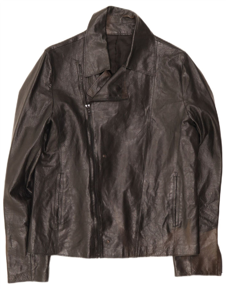 Jaqueta de motociclista masculina vintage UK 34 XS preta