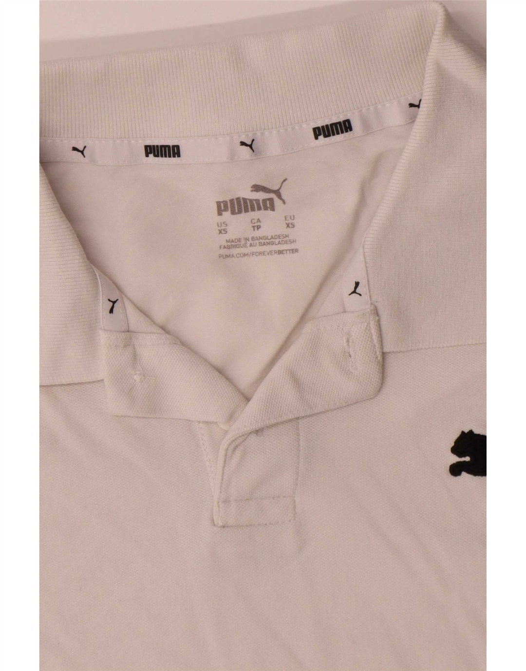 Camisa polo masculina Puma XS algodão branco