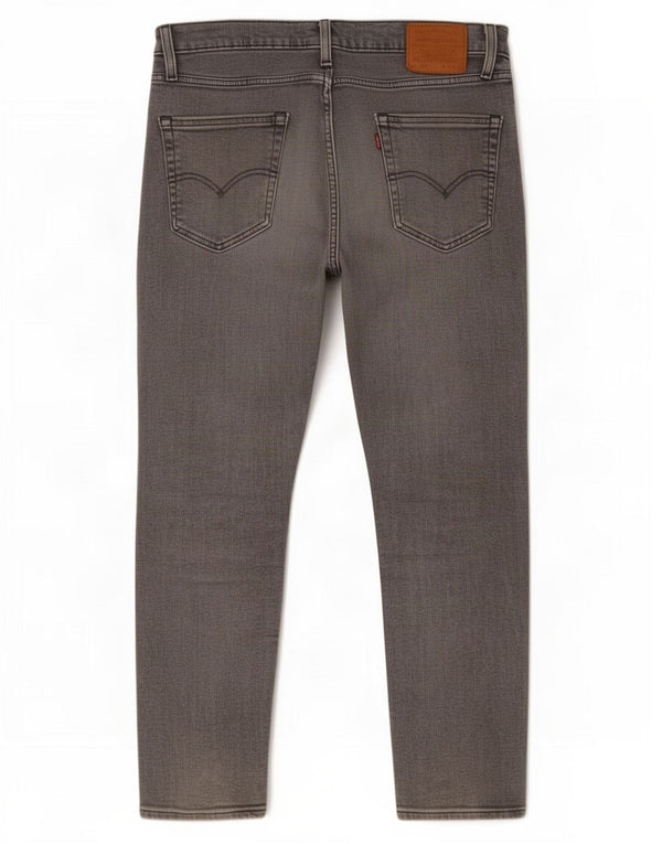 Levi's Masculino 502 Tapered Jeans W33 L30 Cinza Algodão