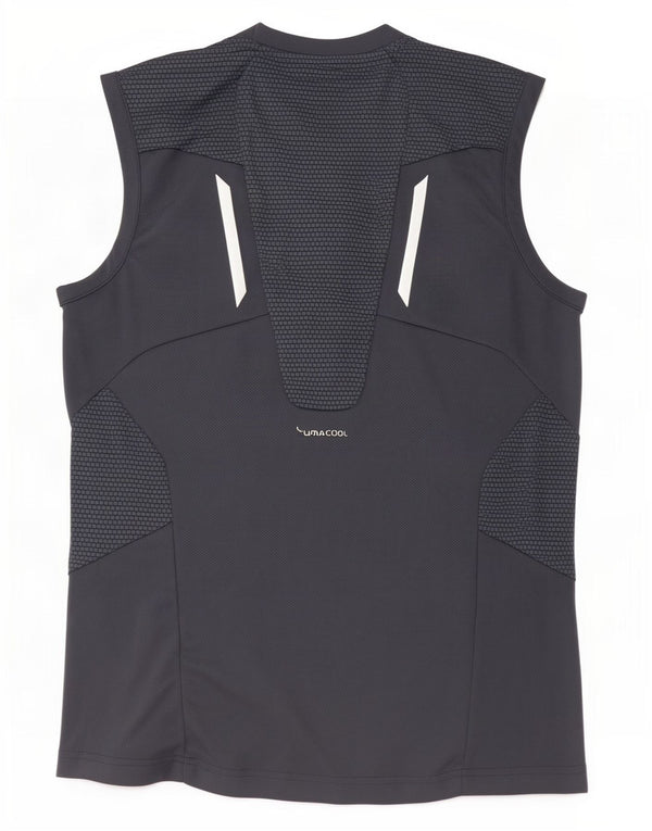 Adidas Mens Clima 365 Vest Top Small Grey Colourblock Polyester
