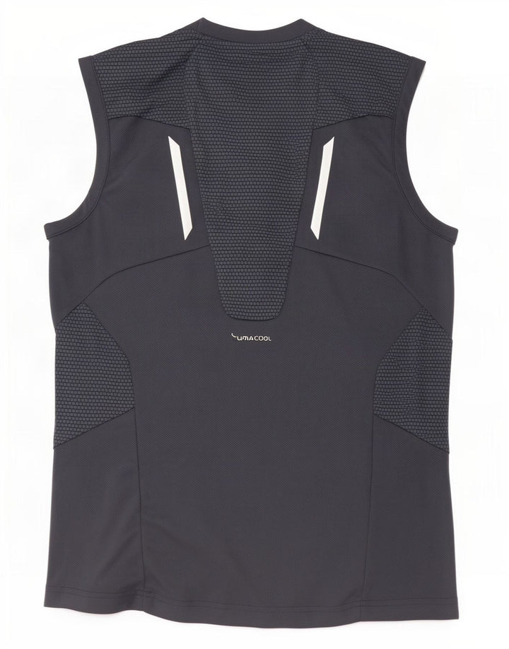 Adidas Mens Clima 365 Vest Top Pequeno Cinza Colourblock Poliéster