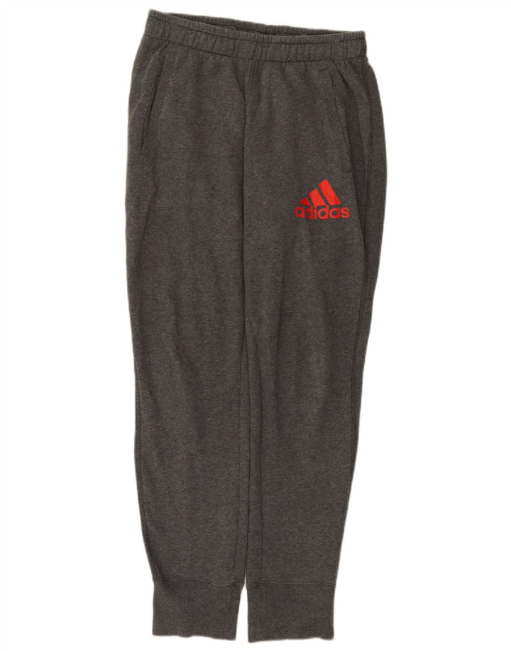 Calça de treino masculina Adidas Joggers cinza médio algodão