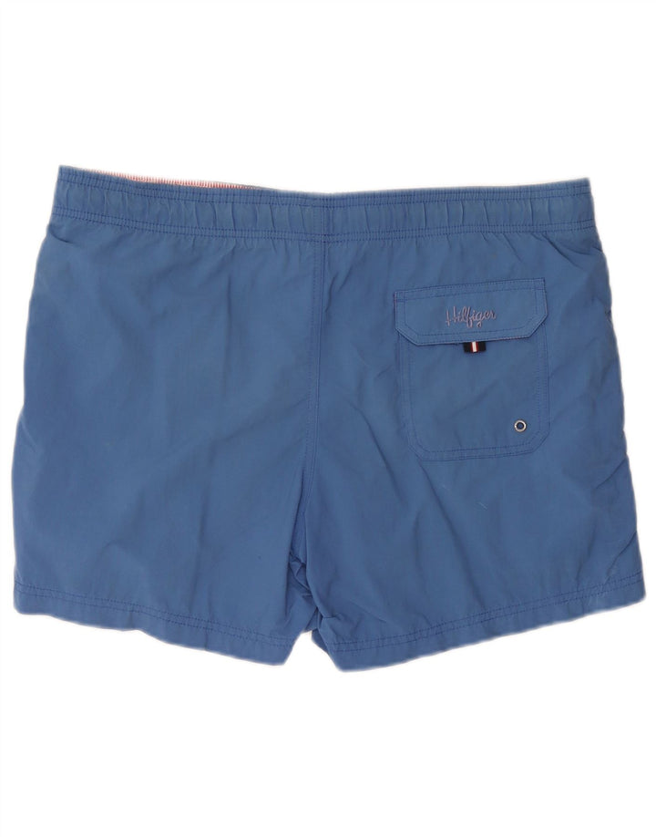 Shorts de natação masculino Tommy Hilfiger pequeno azul nylon
