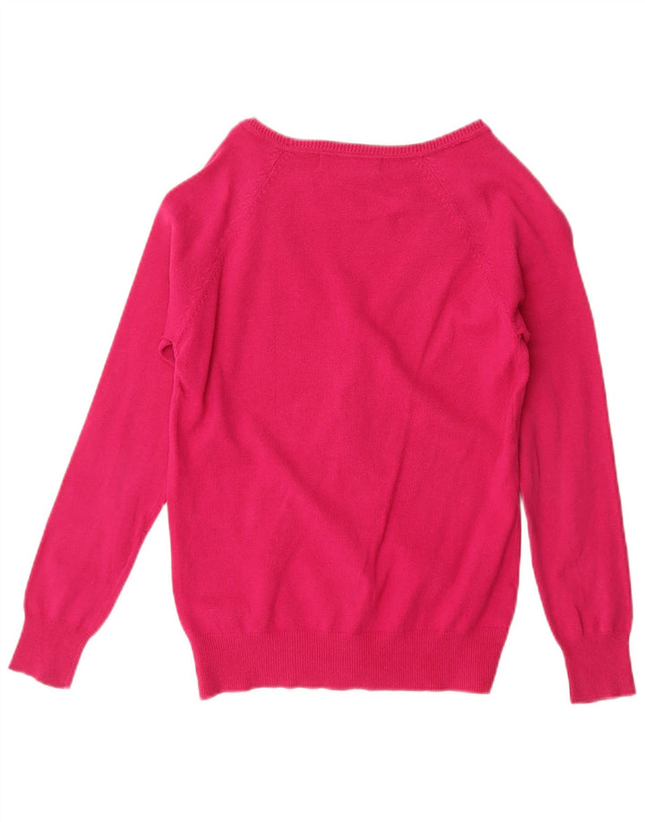 Suéter cardigã feminino Zara Reino Unido 12 rosa médio