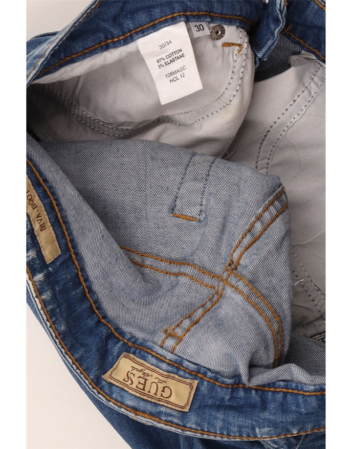 Guess Jeans Bootcut Feminino W30 L30 Azul Algodão