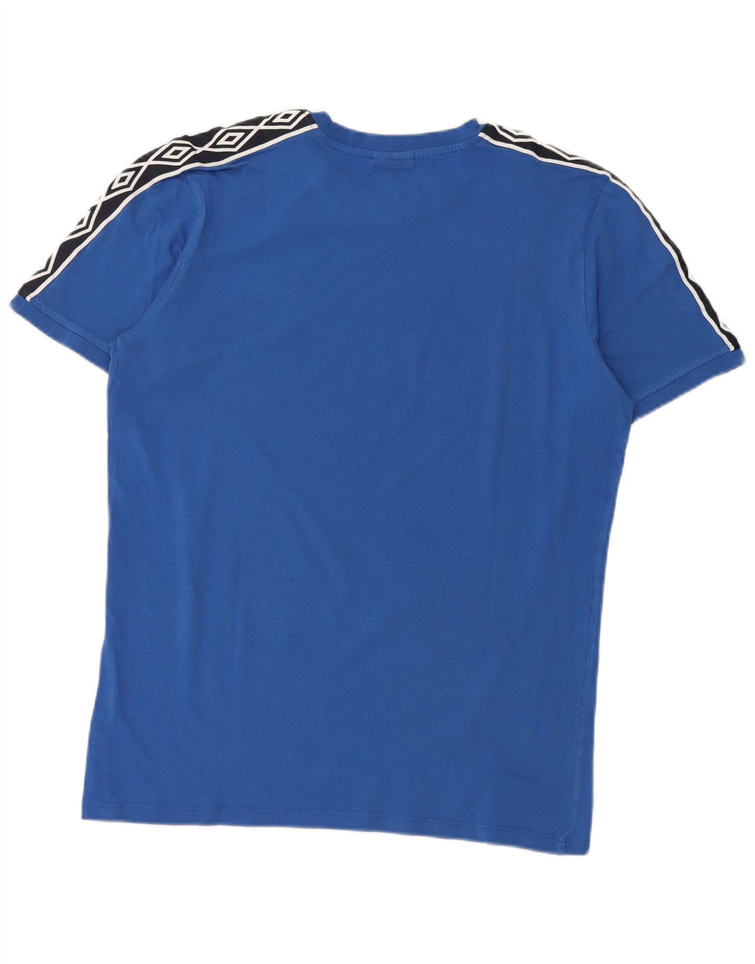 Camiseta gráfica masculina da Umbro Top médio azul colorblock
