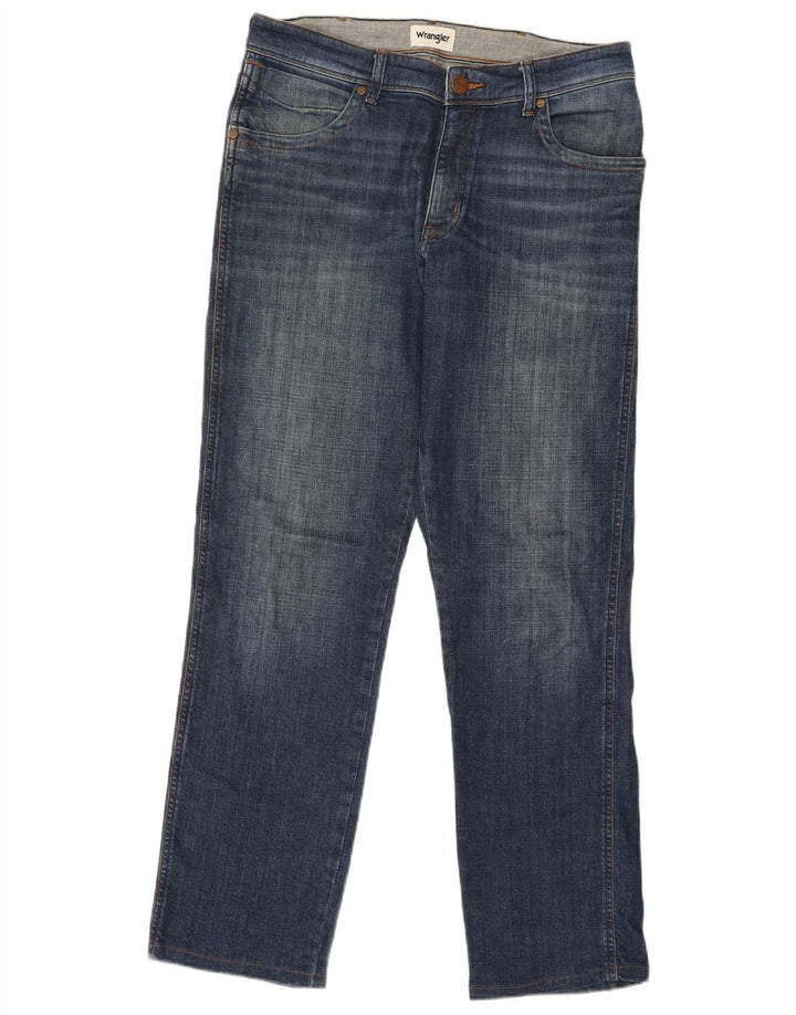 Jeans retos masculinos WRANGLER W34 L32 algodão azul