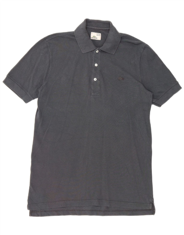 Camisa polo masculina LACOSTE tamanho 3 pequeno algodão azul marinho