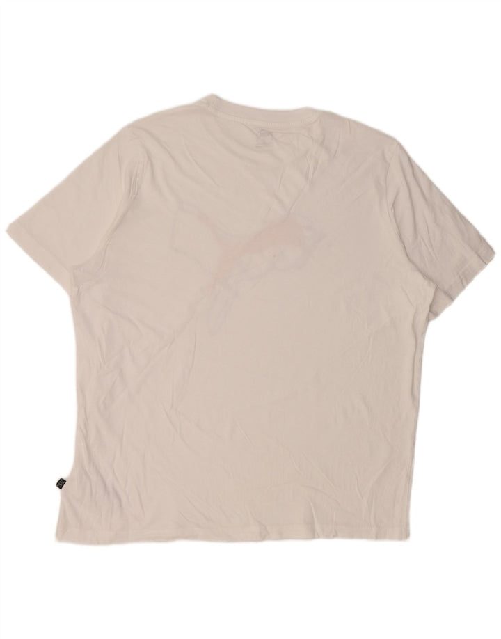 Camiseta masculina Puma Graphic Top XL algodão branco