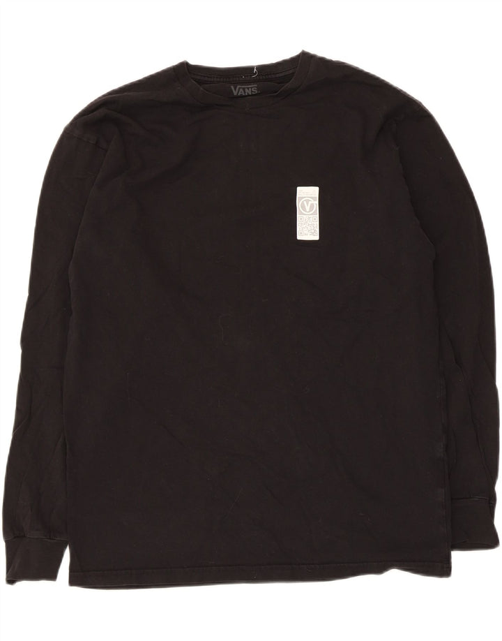 Vans Mens Graphic Top Manga Longa Médio Algodão Preto