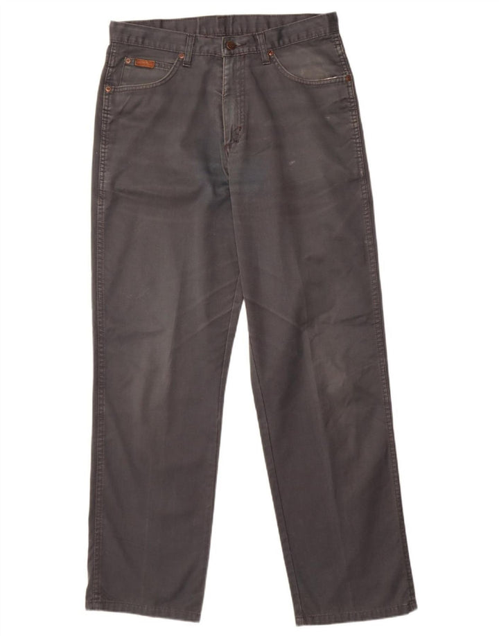 Calça casual reta masculina WRANGLER W32 L32 algodão cinza