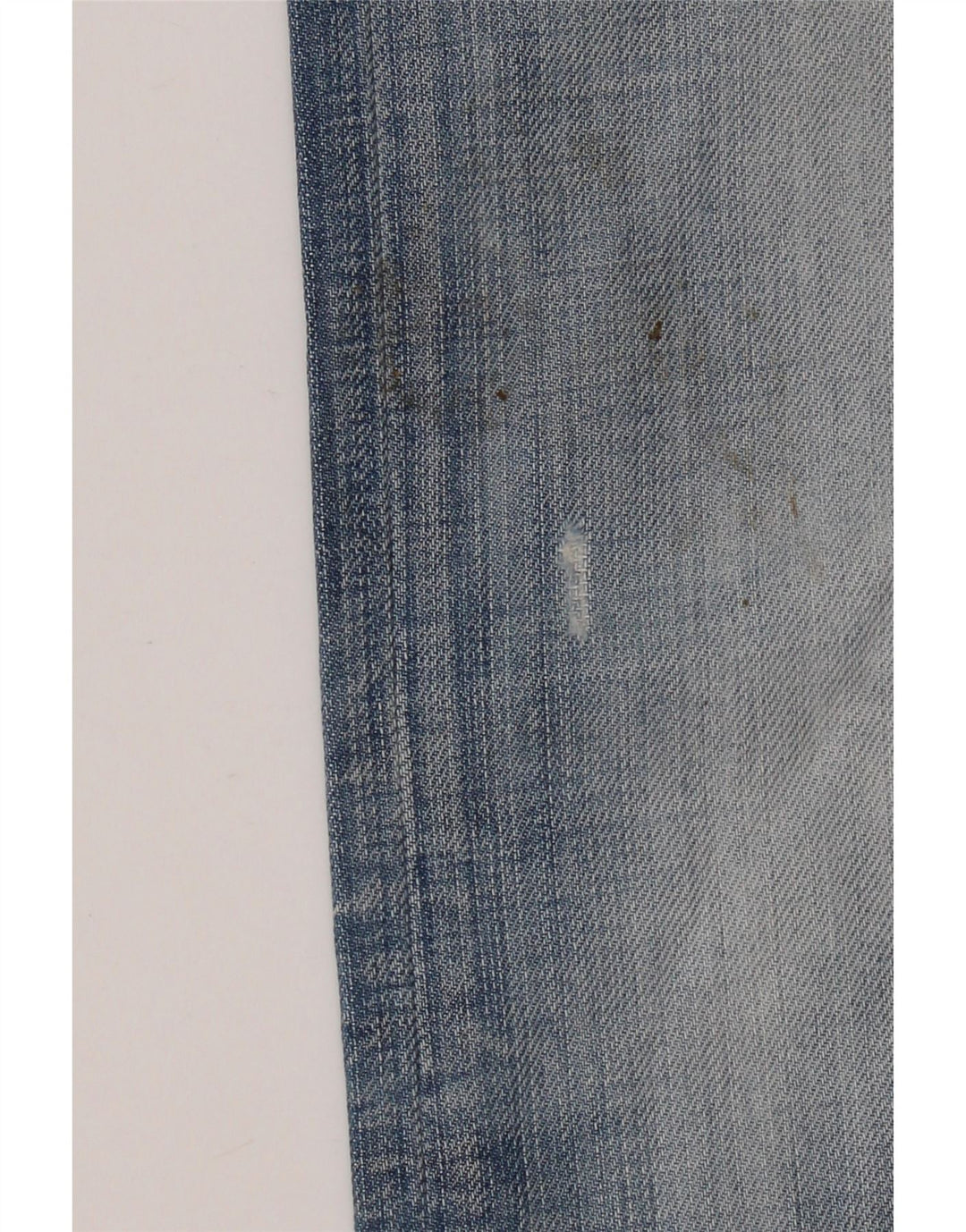 Energie Calça jeans reta masculina desgastada W34 L36 algodão azul