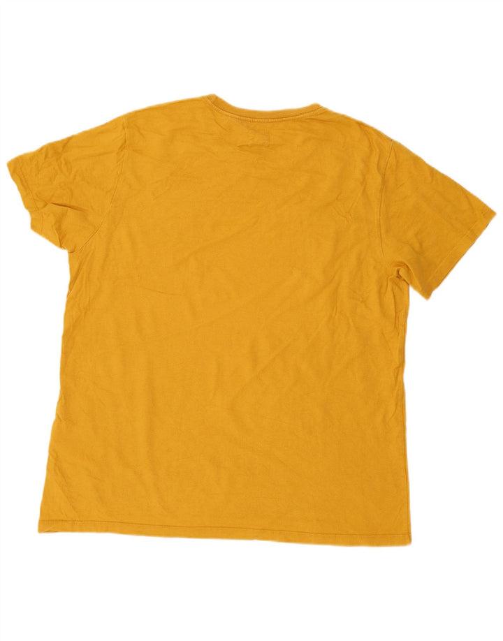 Camiseta masculina padrão Levi's Top grande de algodão amarelo