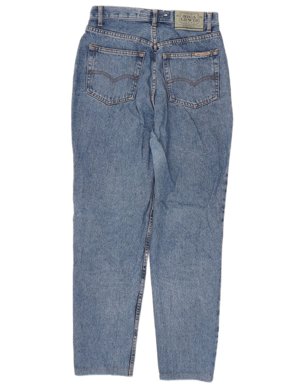 Rica Lewis Jeans feminino cintura alta cônico IT 44 médio W28 L28 algodão azul