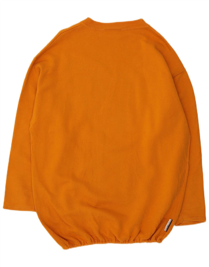 Moletom feminino NIDECKER com estampa gráfica, médio, laranja, algodão, retrô