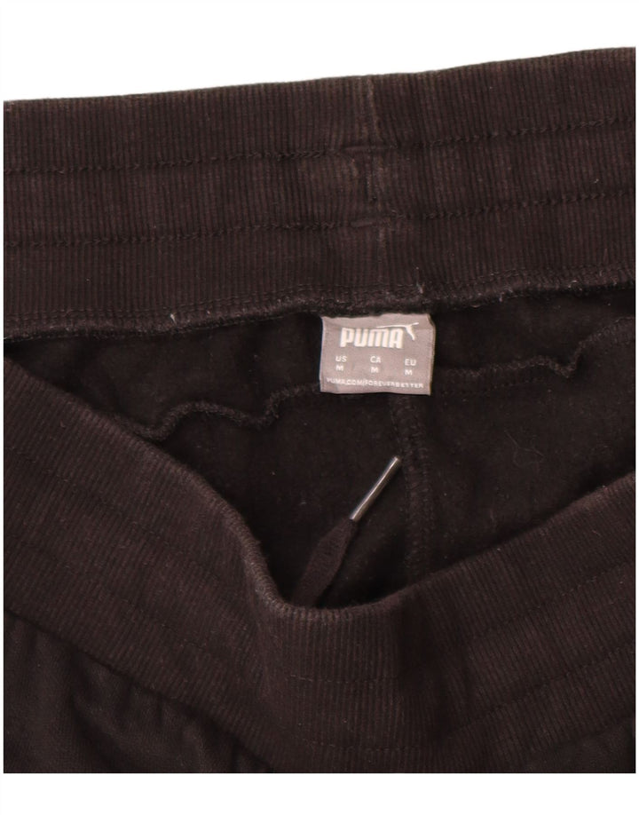 Calça de treino masculina Puma Joggers médio algodão preto