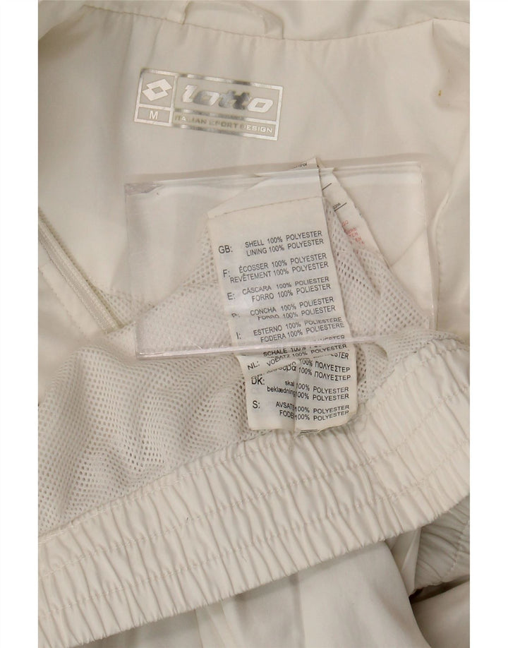 Lotto Mens Treino Top Jaqueta Médio Poliéster Branco