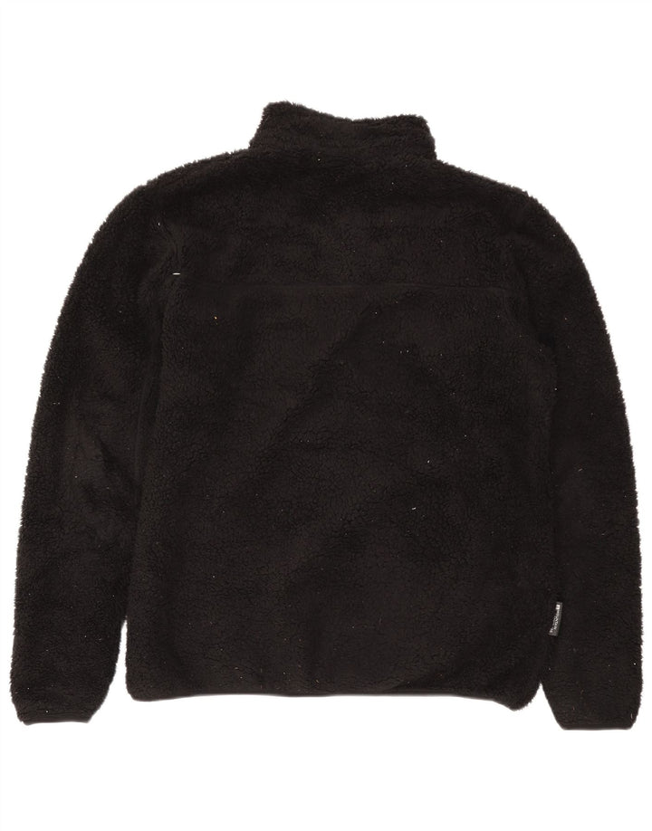 Mountain Warehouse Mens Zip Neck Fleece Jumper Grande Poliéster Preto